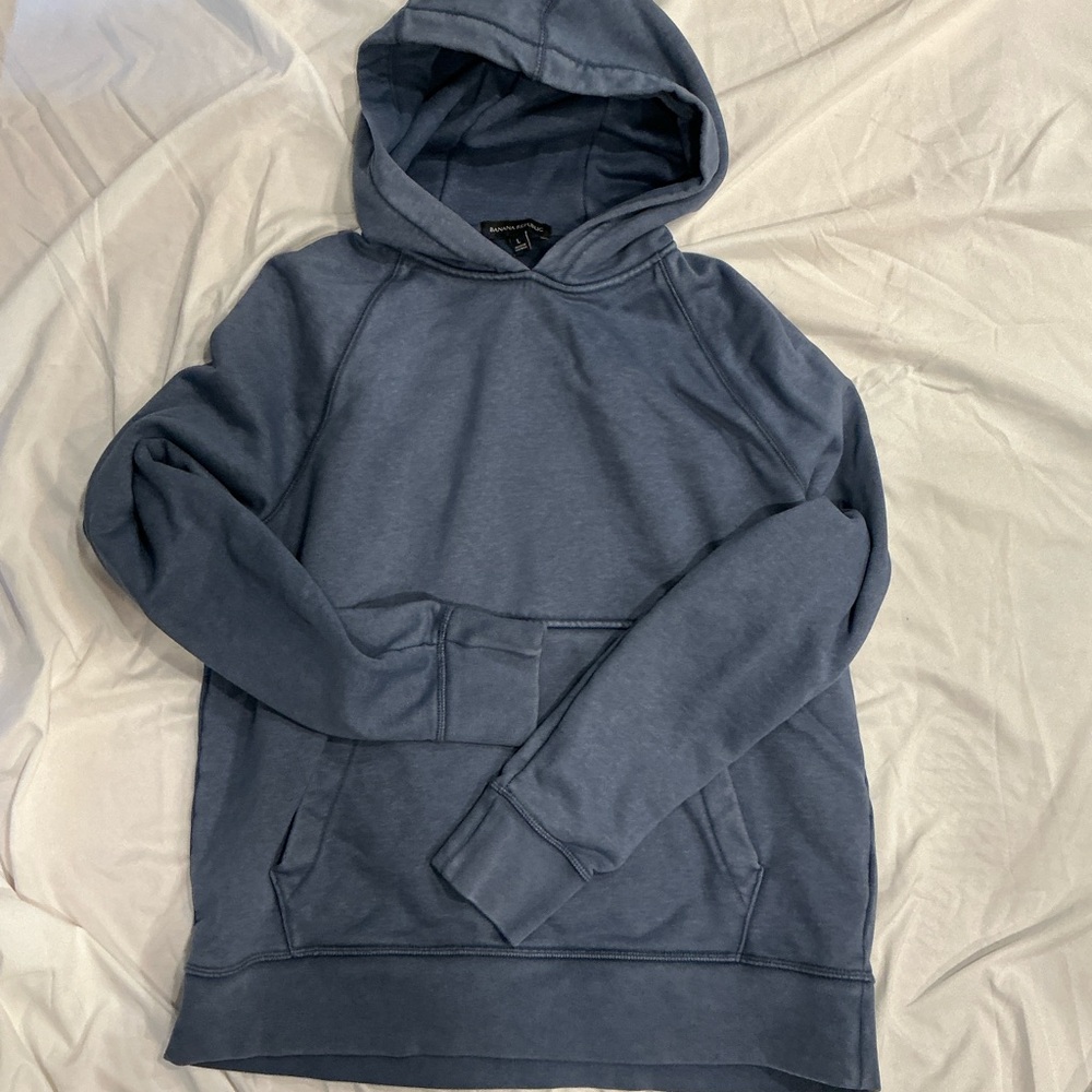 Banana Republic Blue Sweatshirt Relaxed Fit